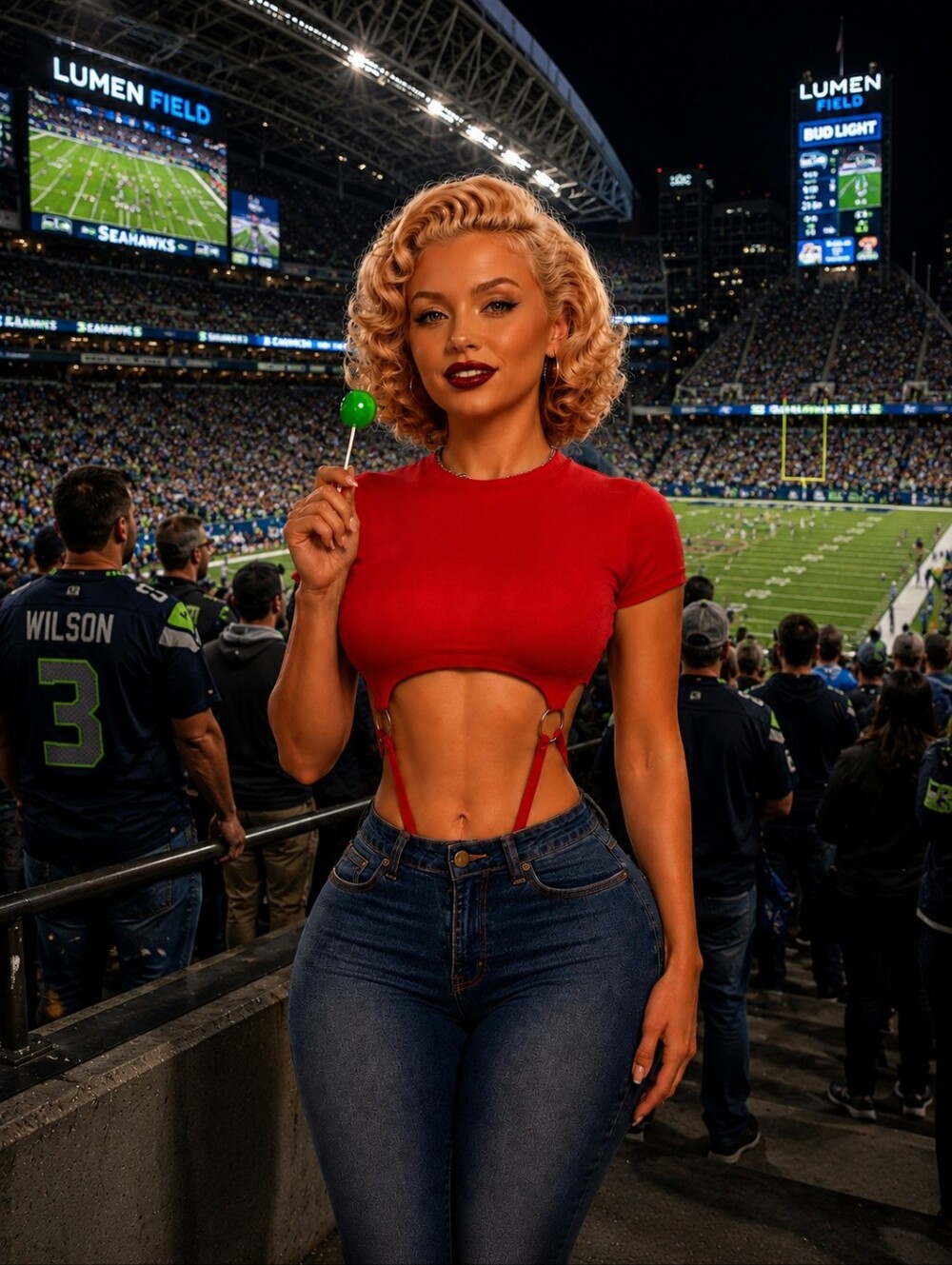 💋RED BODYSUIT w/ CUTOUT CROP and RING DETAIL!!!